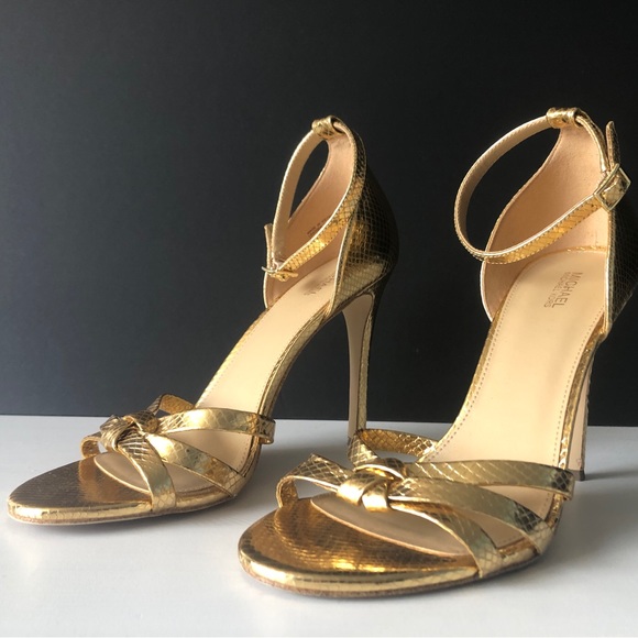 Michael Kors Gold Height Heels US 10 - Picture 3 of 12
